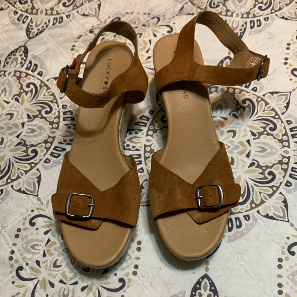 Lucky Brand Women’s Naveah Espadrille Wedge Sandal